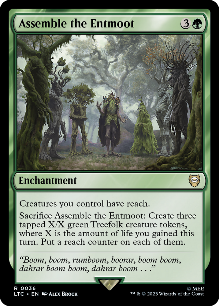 Assemble the Entmoot [The Lord of the Rings: Tales of Middle-Earth Commander] Magic: The Gathering