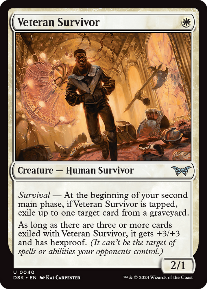 Veteran Survivor [Duskmourn: House of Horror] Magic: The Gathering