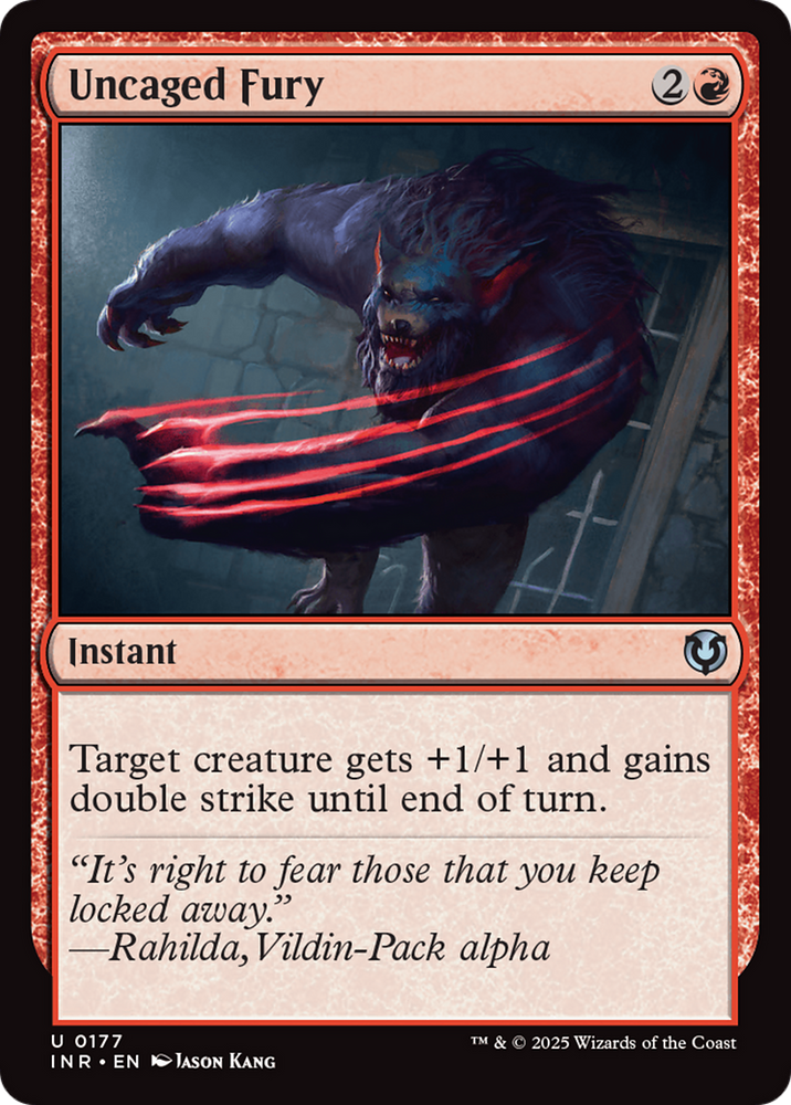 Uncaged Fury [Innistrad Remastered] Magic: The Gathering