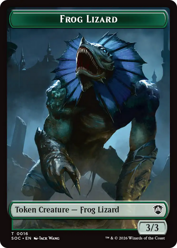 Food // Frog Lizard Double-Sided Token [Secrets of Strixhaven Commander Tokens] Magic: The Gathering