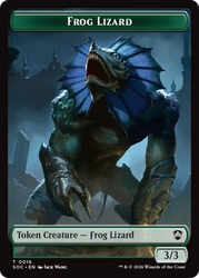 Boar // Frog Lizard Double-Sided Token [Secrets of Strixhaven Commander Tokens] Magic: The Gathering