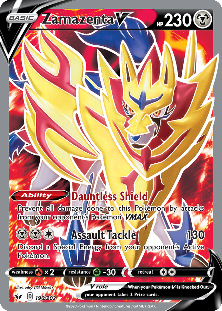 Zamazenta V (196/202) [Sword & Shield: Base Set] Pokémon
