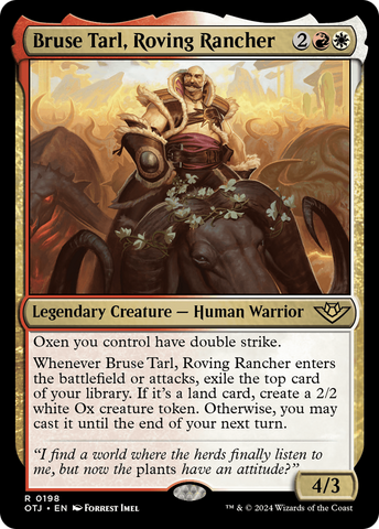 Bruse Tarl, Roving Rancher [Outlaws of Thunder Junction] Magic: The Gathering