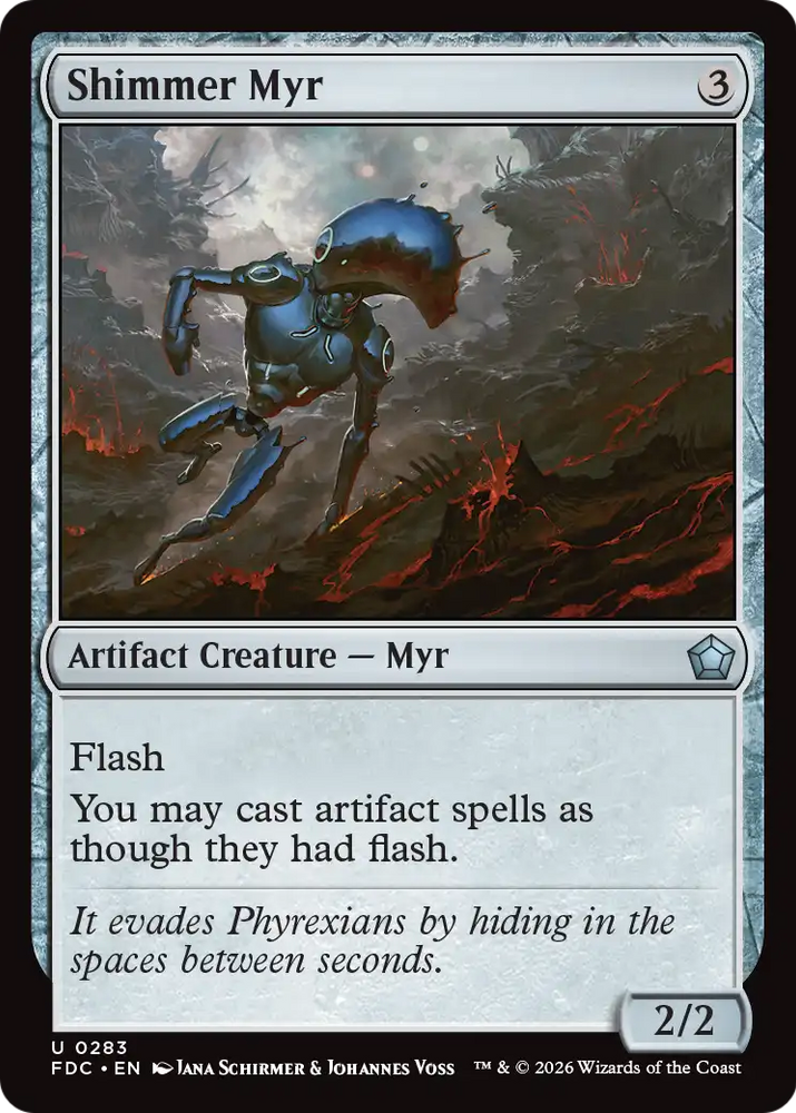 Shimmer Myr [Foundations Commander] Magic: The Gathering