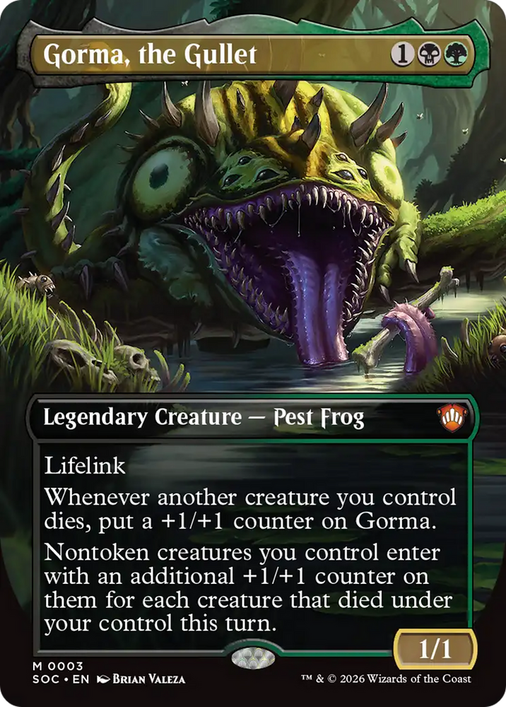 Gorma, the Gullet (Borderless) [Secrets of Strixhaven Commander] Magic: The Gathering
