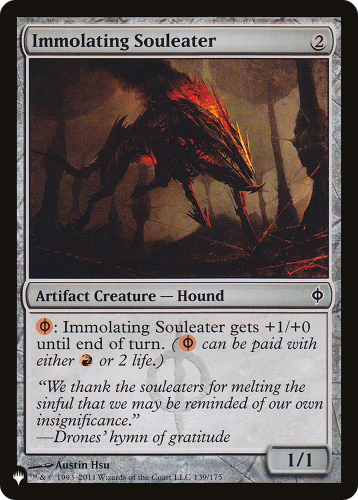 Immolating Souleater [The List] Magic: The Gathering