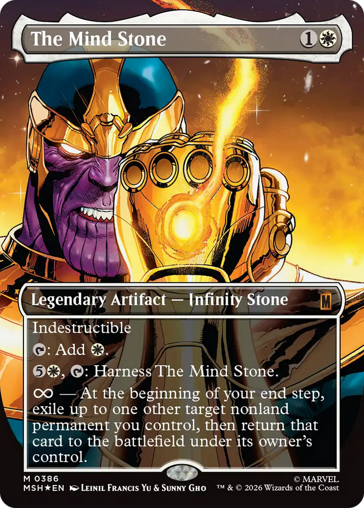 The Mind Stone (Borderless) [Marvel Super Heroes] Magic: The Gathering