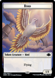 Insect // Bird Double-Sided Token [Dominaria Remastered Tokens] Magic: The Gathering