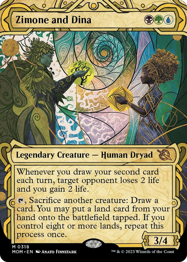 Zimone and Dina (Showcase Planar Booster Fun) [March of the Machine] Magic: The Gathering