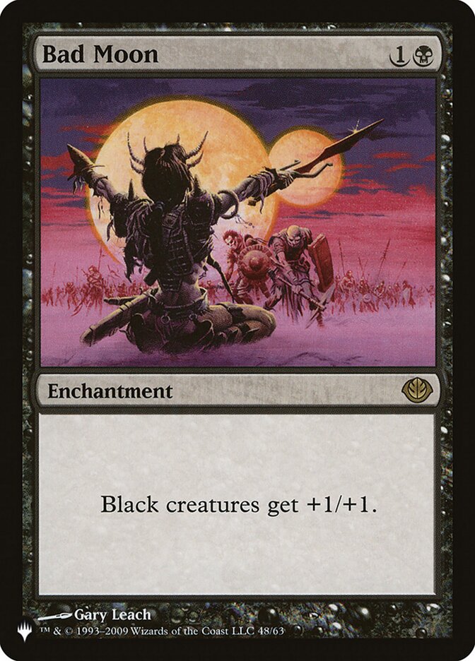 Bad Moon [The List] Magic: The Gathering