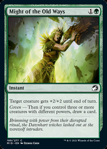 Might of the Old Ways [Innistrad: Midnight Hunt] Magic: The Gathering