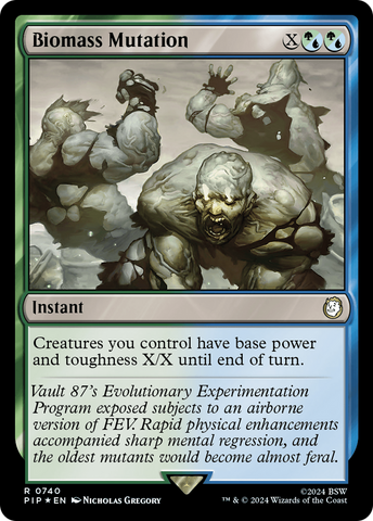 Biomass Mutation (Surge Foil) [Fallout] Magic: The Gathering