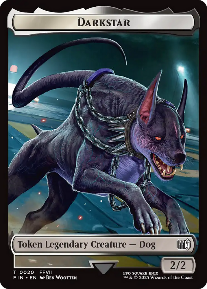 Angelo // Darkstar Double-Sided Token [FINAL FANTASY Tokens] Magic: The Gathering