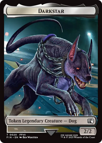 Angelo // Darkstar Double-Sided Token [FINAL FANTASY Tokens] Magic: The Gathering
