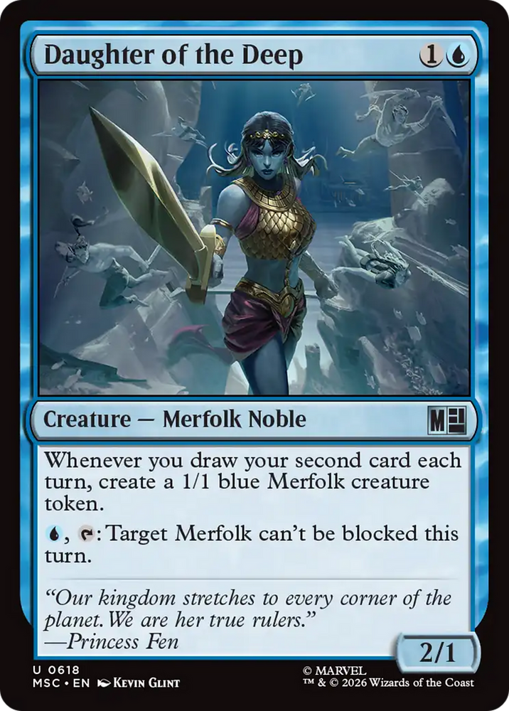 Daughter of the Deep [Marvel Super Heroes Commander] Magic: The Gathering