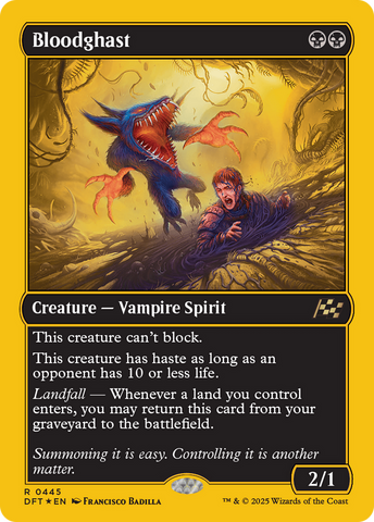 Bloodghast (First-Place Foil) [Aetherdrift] Magic: The Gathering