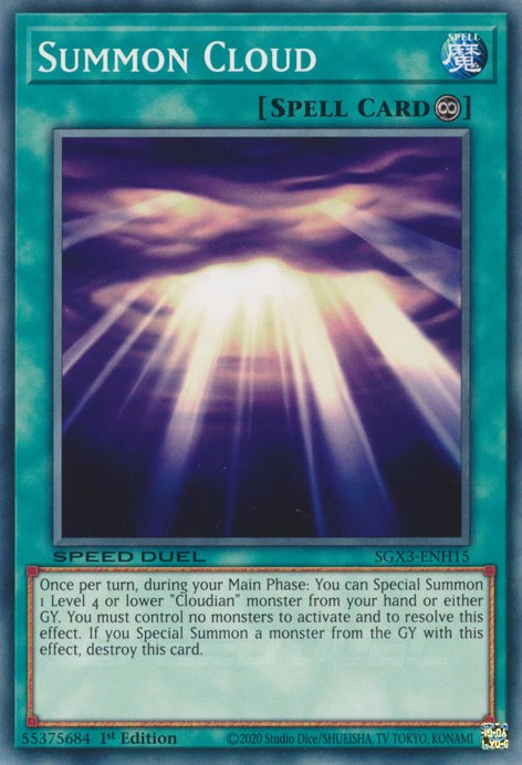 Summon Cloud [SGX3-ENH15] Common Yu-Gi-Oh!