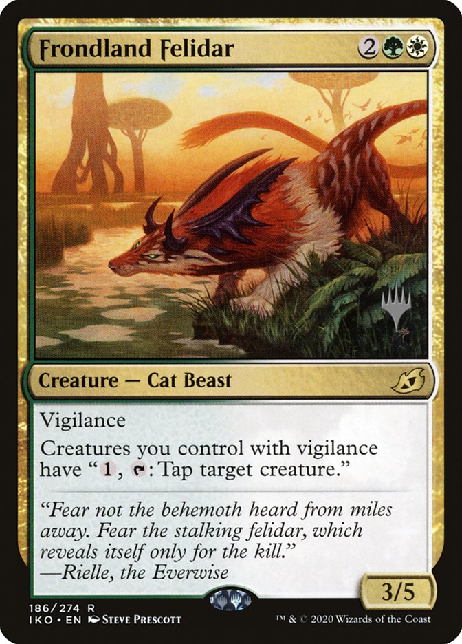 Frondland Felidar (Promo Pack) [Ikoria: Lair of Behemoths Promos] Magic: The Gathering