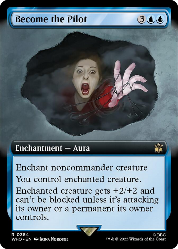 Become the Pilot (Extended Art) [Doctor Who] Magic: The Gathering