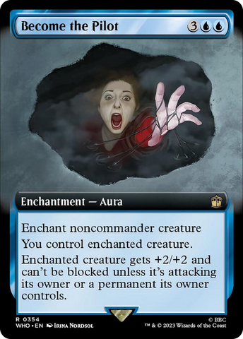 Become the Pilot (Extended Art) [Doctor Who] Magic: The Gathering