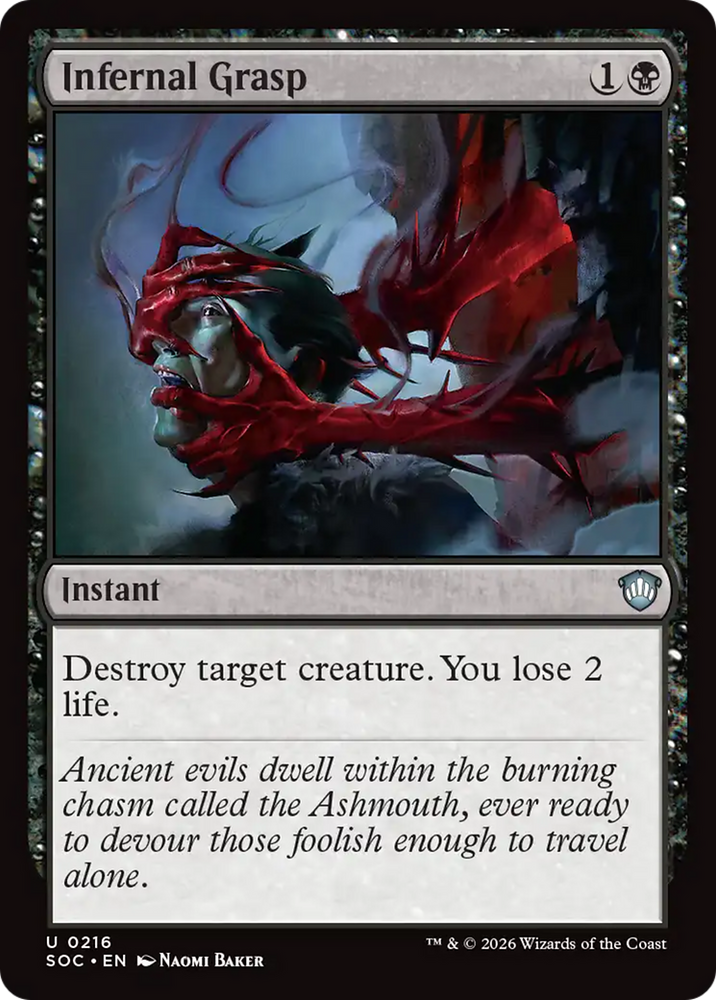 Infernal Grasp [Secrets of Strixhaven Commander] Magic: The Gathering