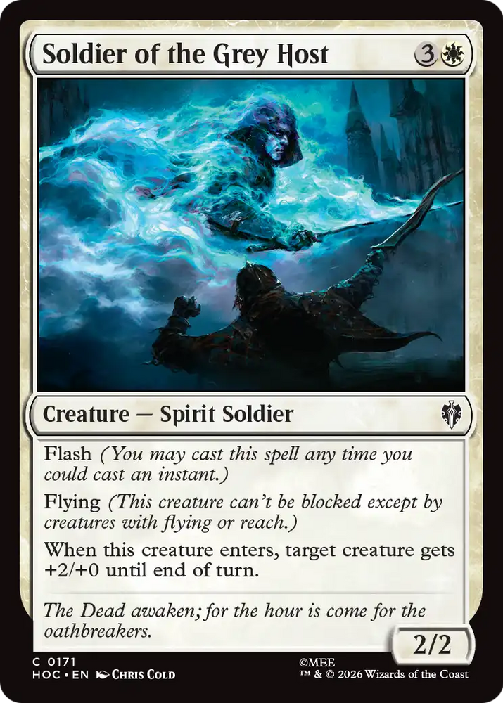 Soldier of the Grey Host [The Hobbit: Eternal-Legal] Magic: The Gathering