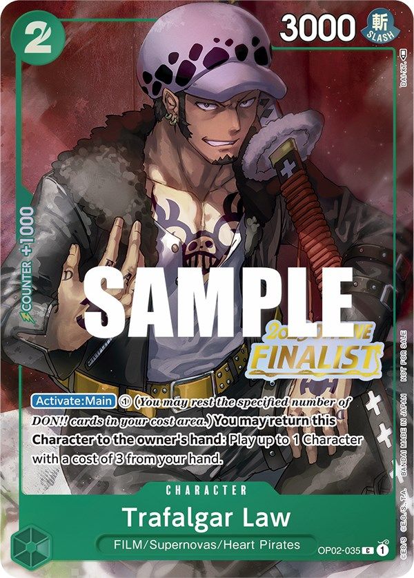 Trafalgar Law (Offline Regional 2023) [Finalist] [One Piece Promotion Cards] Bandai