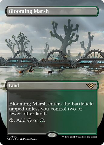 Blooming Marsh (Borderless) [Outlaws of Thunder Junction] Magic: The Gathering