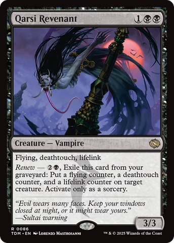 Qarsi Revenant [Tarkir: Dragonstorm] Magic: The Gathering