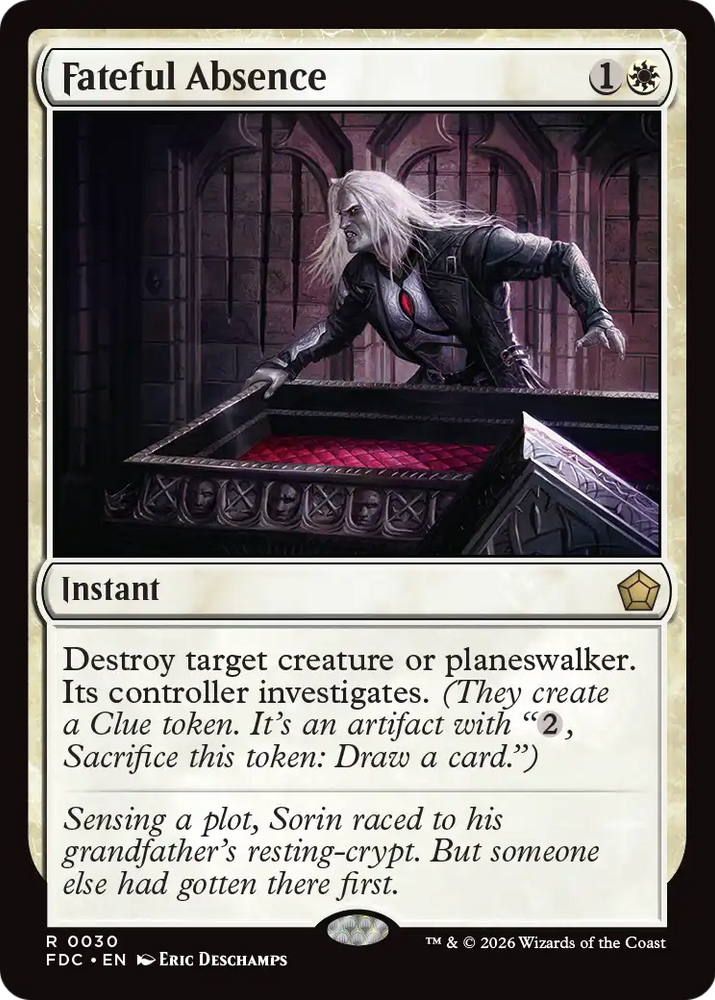 Fateful Absence [Foundations Commander] Magic: The Gathering