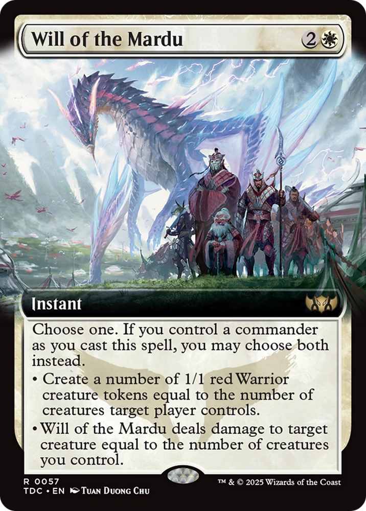 Will of the Mardu (Extended Art) [Tarkir: Dragonstorm Commander] Magic: The Gathering