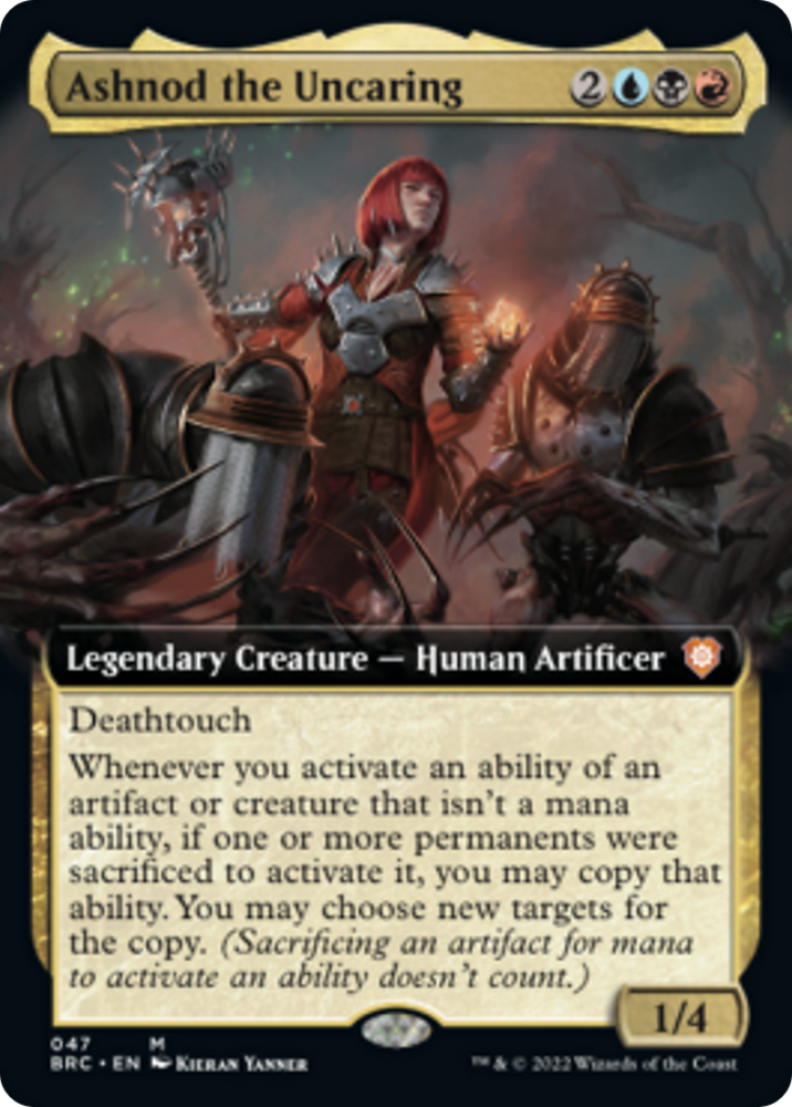 Ashnod the Uncaring (Extended Art) [The Brothers' War Commander] Magic: The Gathering