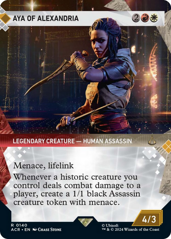Aya of Alexandria (Showcase) [Assassin's Creed] Magic: The Gathering