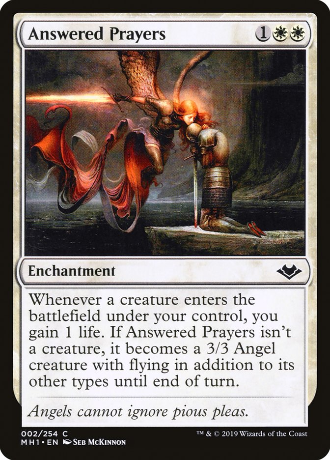Answered Prayers [Modern Horizons] Magic: The Gathering