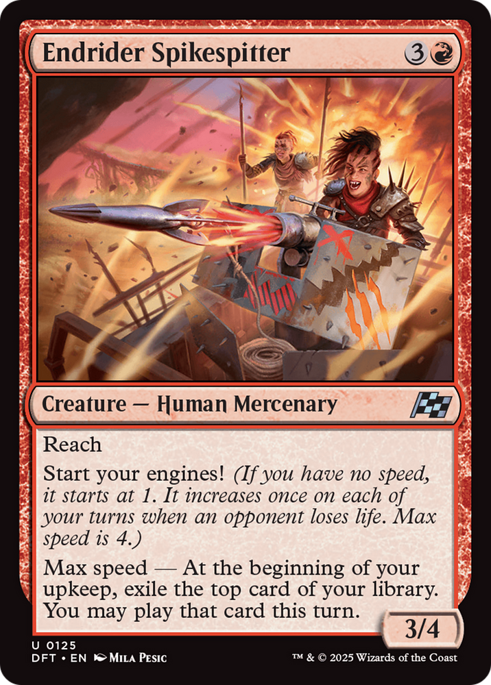 Endrider Spikespitter [Aetherdrift] Magic: The Gathering