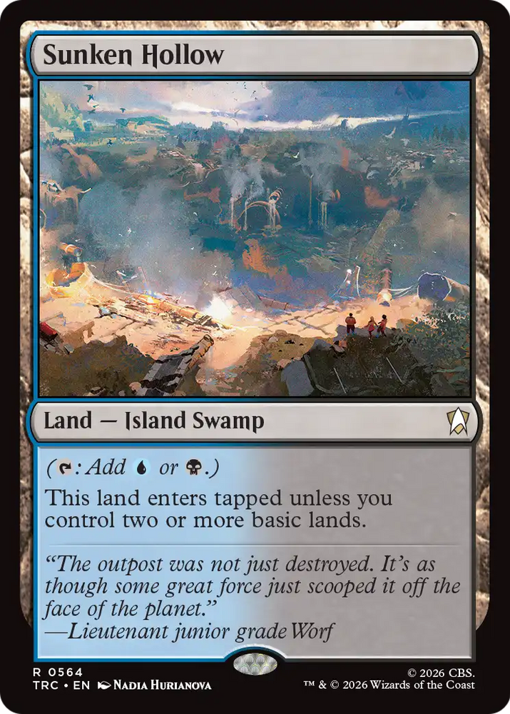 Sunken Hollow [Star Trek Commander] Magic: The Gathering