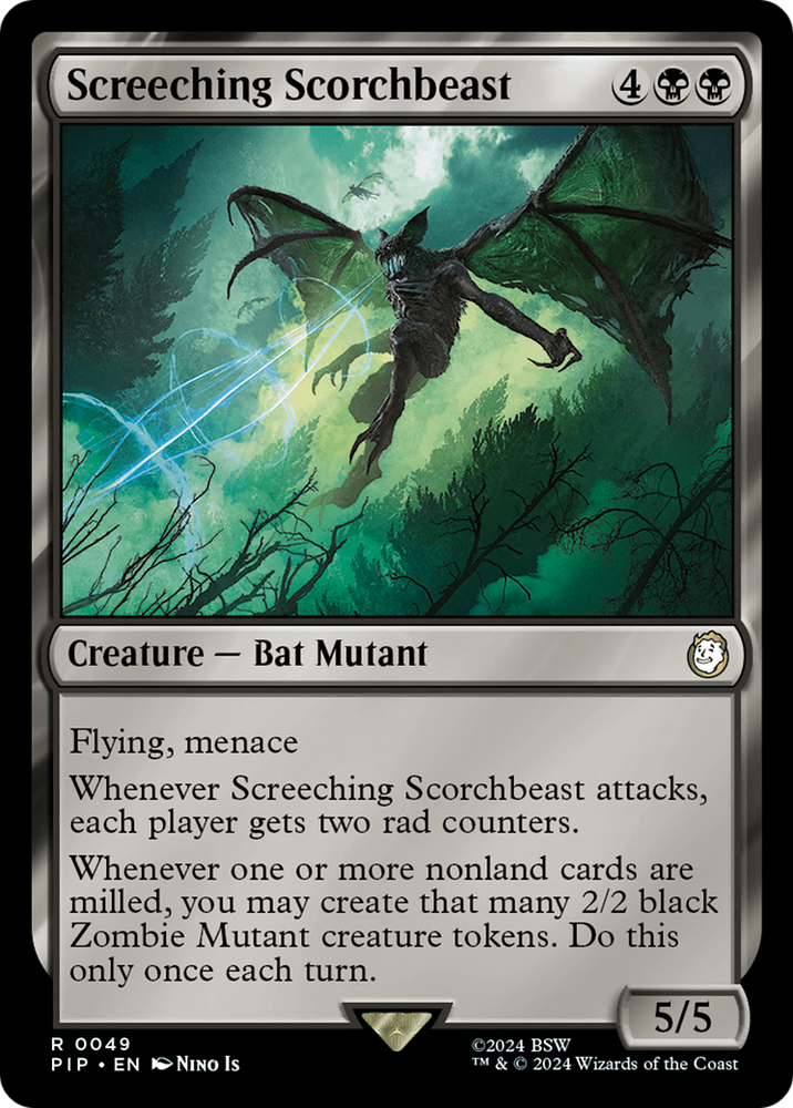 Screeching Scorchbeast [Fallout] Magic: The Gathering