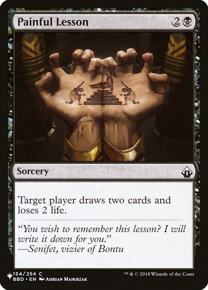 Painful Lesson [The List] Magic: The Gathering