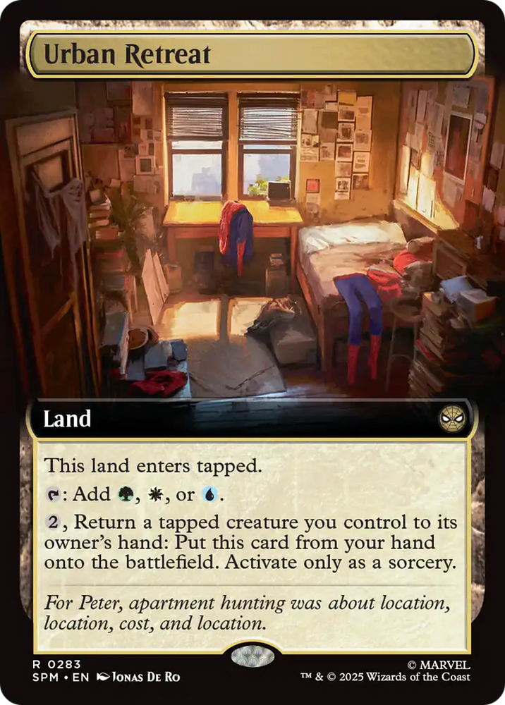 Urban Retreat (Extended Art) [Marvel's Spider-Man] Magic: The Gathering
