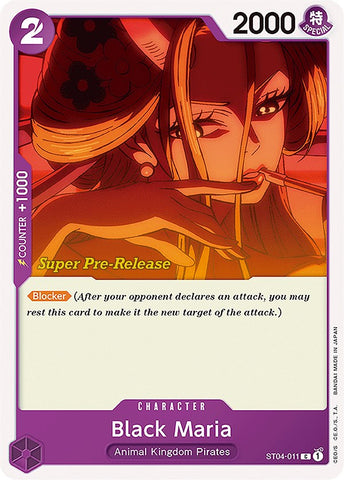 Black Maria [Super Pre-Release Starter Deck: Animal Kingdom Pirates] Bandai