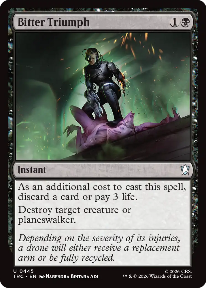 Bitter Triumph (Surge Foil) [Star Trek Commander] Magic: The Gathering