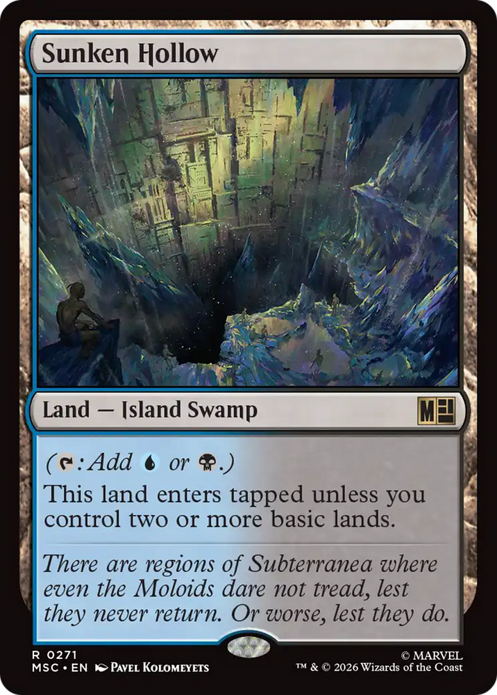 Sunken Hollow (Surge Foil) [Marvel Super Heroes Commander] Magic: The Gathering