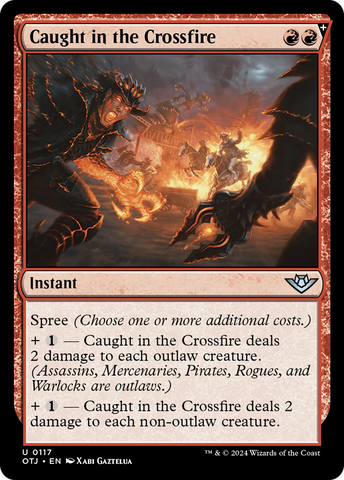 Caught in the Crossfire [Outlaws of Thunder Junction] Magic: The Gathering