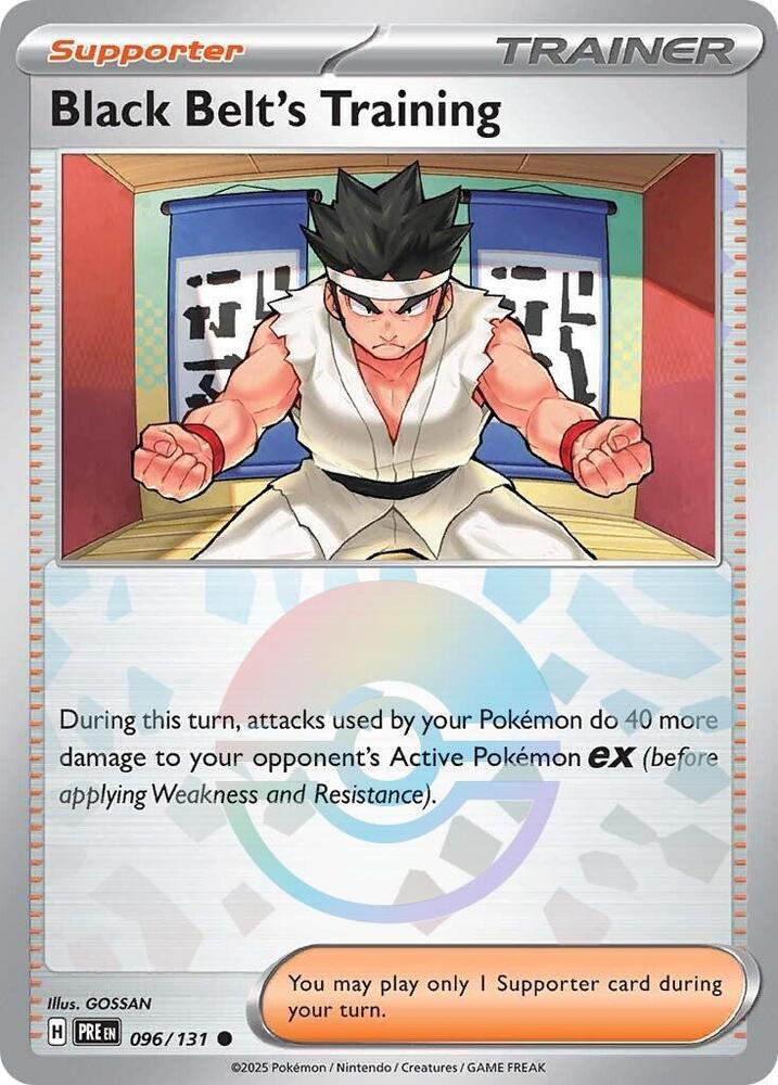 Black Belt's Training (096/131) (Poke Ball Pattern) [Scarlet & Violet: Prismatic Evolutions] Pokémon