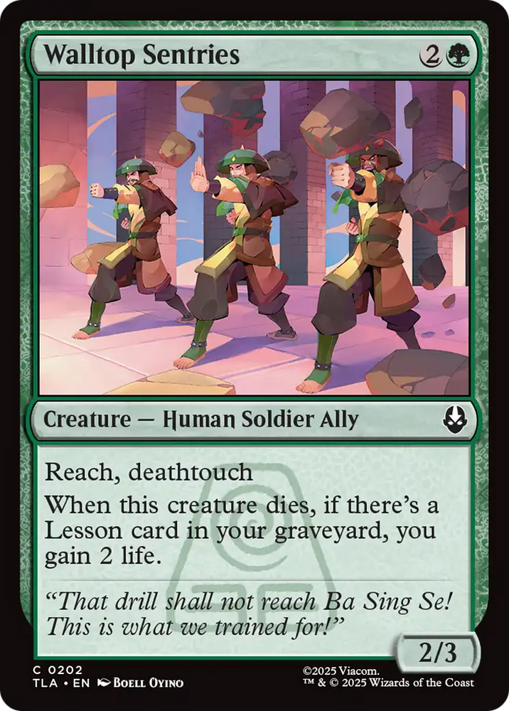 Walltop Sentries [Avatar: The Last Airbender] Magic: The Gathering