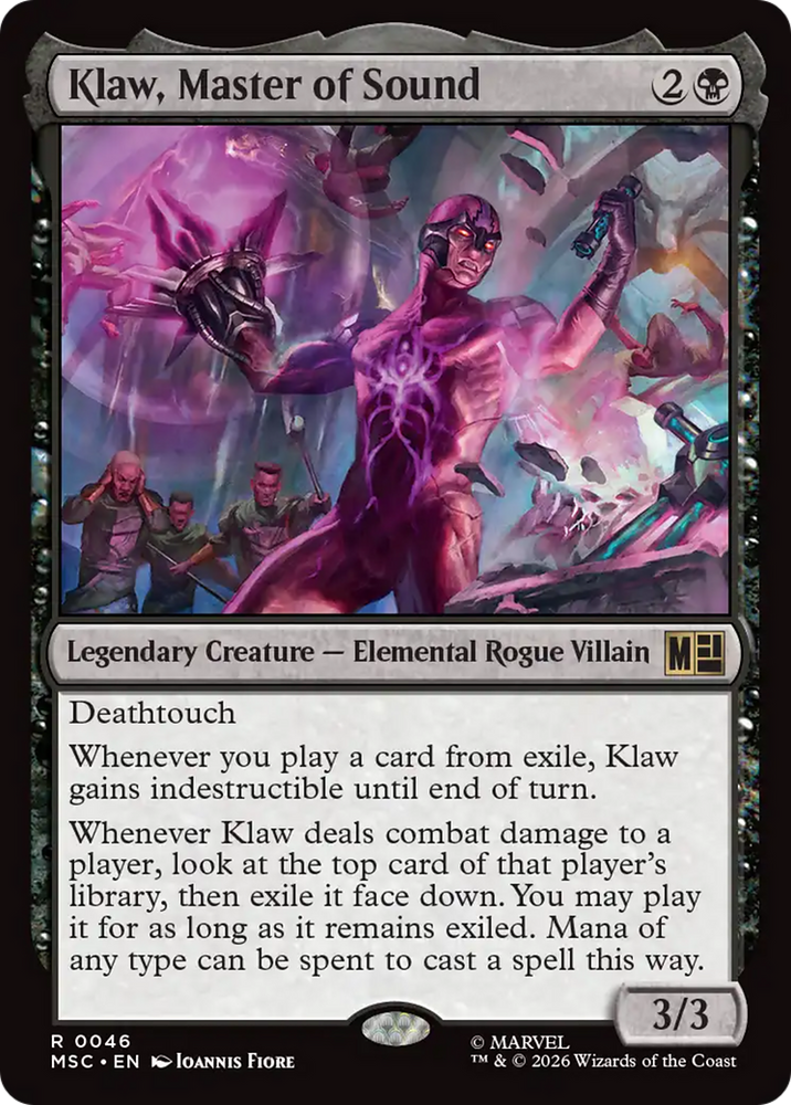 Klaw, Master of Sound [Marvel Super Heroes Commander] Magic: The Gathering