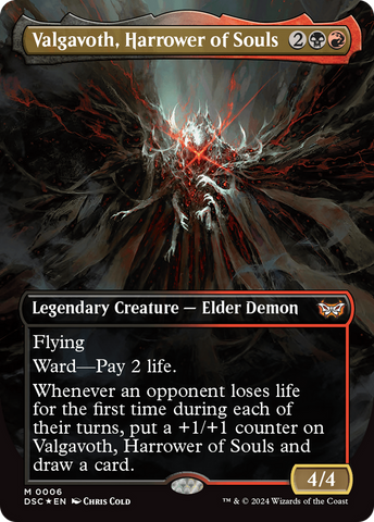 Valgavoth, Harrower of Souls (Borderless) [Duskmourn: House of Horror Commander] Magic: The Gathering