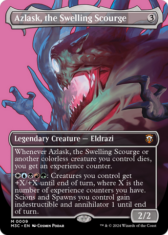 Azlask, the Swelling Scourge (Borderless) [Modern Horizons 3 Commander] Magic: The Gathering