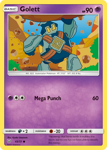 Golett (43/73) [Sun & Moon: Shining Legends] Pokémon