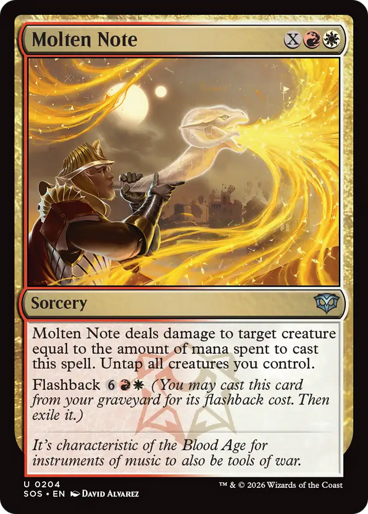 Molten Note [Secrets of Strixhaven] Magic: The Gathering